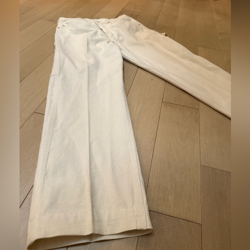 Wrangler Cream Straight-Leg Pants